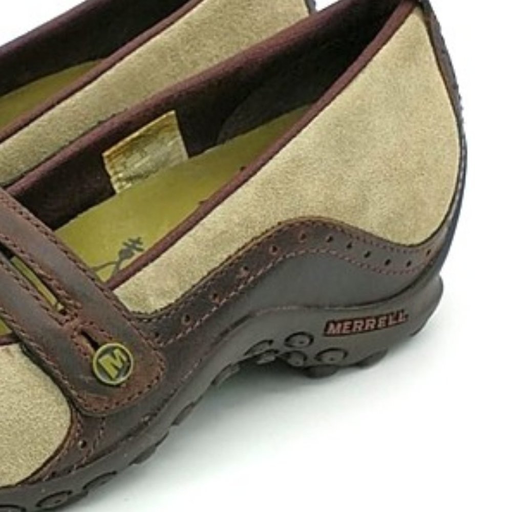 Merrell Plaza "Bandeau" Suede Mary Jane Hiking Shoes - Picture 5 of 16